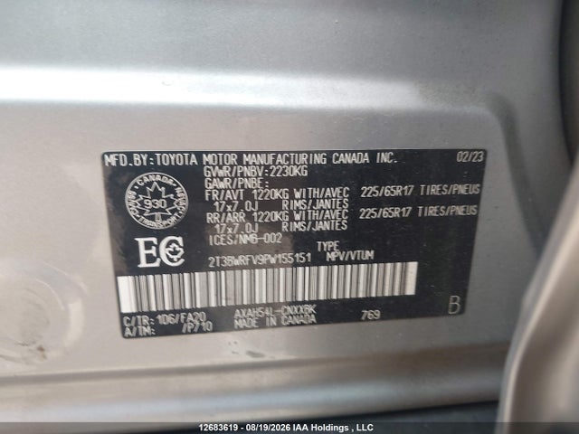 Toyota RAV4 LE 2023 2T3BWRFV9PW155151 Image 9