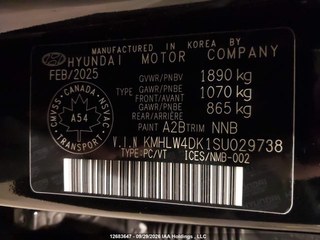 Продажа на аукционе авто 2025 Hyundai Elantra N Manual, vin: KMHLW4DK1SU029738, номер лота: 12683647