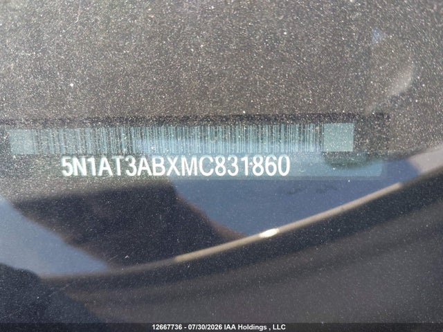Aukcja sprzedaży 2021 Nissan Rogue S, vin: 5N1AT3ABXMC831860, numer aukcji: 12667736