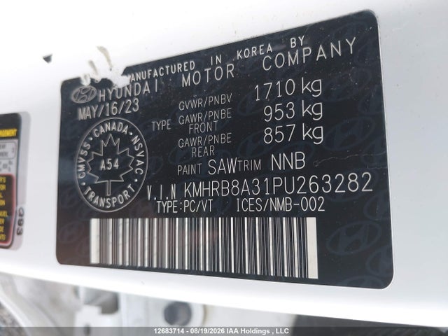 Hyundai Venue Se 2023 KMHRB8A31PU263282 Image 9