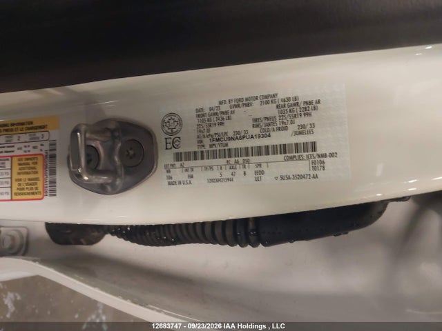 Auction sale of the 2023 Ford Escape St-line Select, vin: 1FMCU9NA6PUA19304, lot number: 12683747