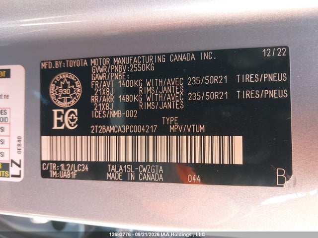 Lexus RX 350 2023 2T2BAMCA3PC004217 Image 19