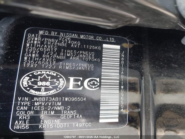 Nissan Rogue 2026 JN8BT3AB1TW096504 Image 9