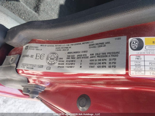 2010 Chevrolet Colorado 1lt მანქანა იყიდება აუქციონზე, vin: 1GCESCDE6A8115339, აუქციონის ნომერი: 12683876