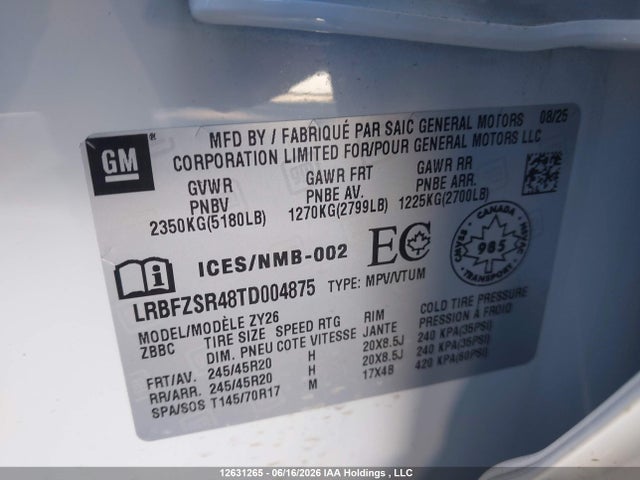 Buick Envision Avenir Awd 2026 LRBFZSR48TD004875 Image 19