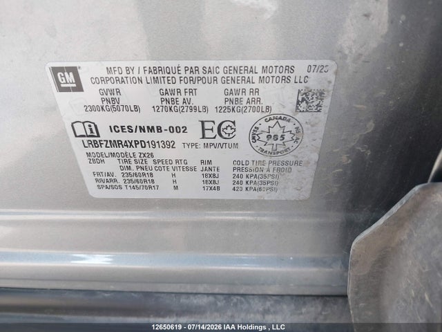 Buick Envision Preferred Awd 2023 LRBFZMR4XPD191392 Image 9