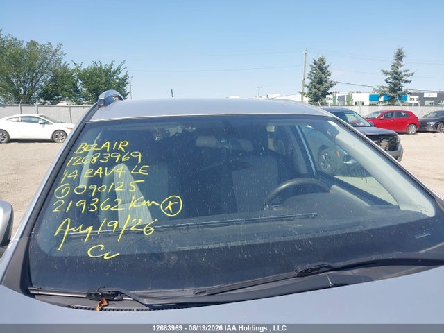 12683969 :رقم المزاد ، 2T3ZFREV4EW090125 vin ، 2014 Toyota Rav4 Le مزاد بيع