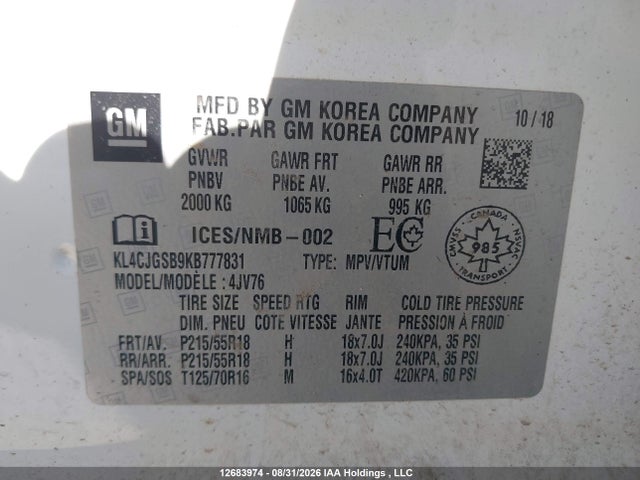Buick Encore Essence 2019 KL4CJGSB9KB777831 Image 19