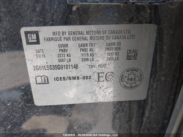 Cadillac XTS 2016 2G61L5S35G9101148 Image 9