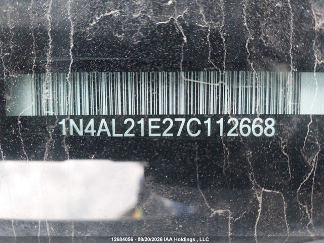 2007 Nissan Altima 2.5/2.5s მანქანა იყიდება აუქციონზე, vin: 1N4AL21E27C112668, აუქციონის ნომერი: 12684056