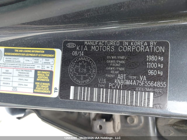 KIA Optima Lx 2015 KNAGM4A75F5564855 Image 19