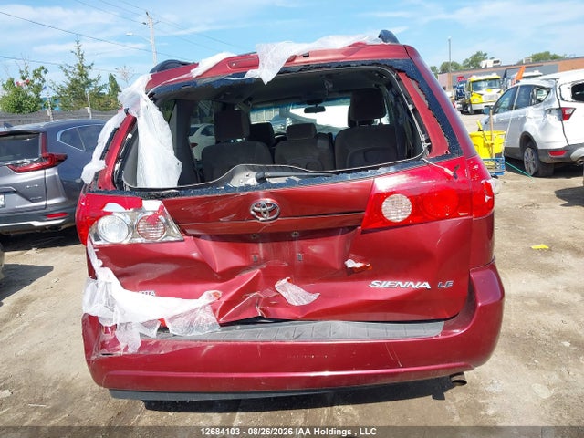 2008 Toyota Sienna Le მანქანა იყიდება აუქციონზე, vin: 5TDZK23C58S162153, აუქციონის ნომერი: 12684103
