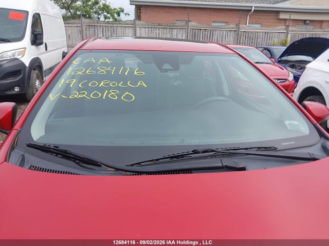 12684116 :رقم المزاد ، 2T1BURHE5KC220180 vin ، 2019 Toyota Corolla L/le/xle/se/xse مزاد بيع