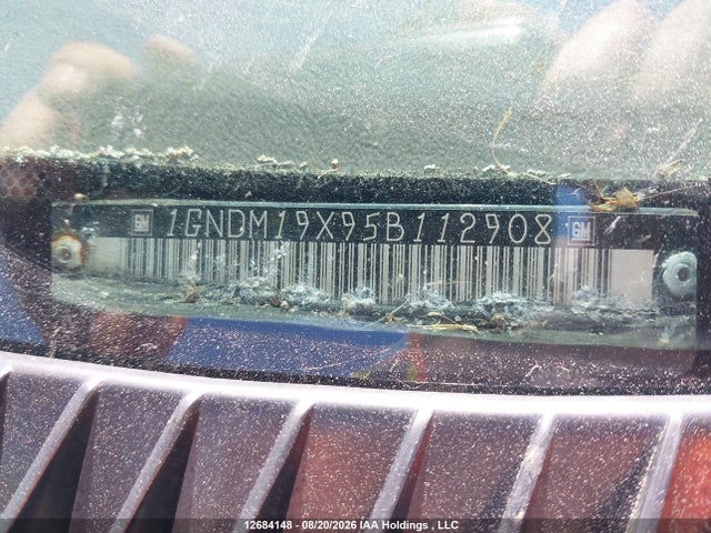 2005 Chevrolet Astro მანქანა იყიდება აუქციონზე, vin: 1GNDM19X95B112908, აუქციონის ნომერი: 12684148