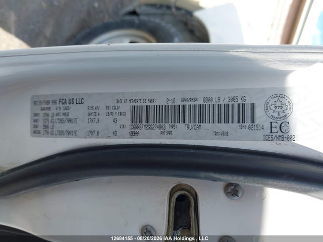 RAM 1500 St 2016 1C6RR6FM2GS274803 Image 9
