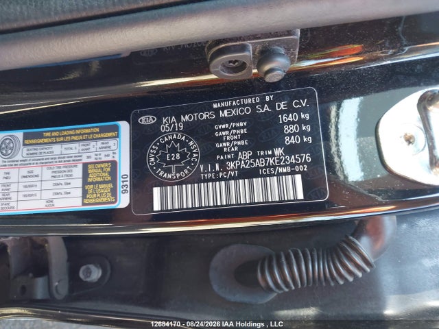 KIA RIO S 2019 3KPA25AB7KE234576 Image 9