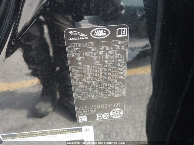 SALEJ7EX0T2519911 Land Rover Defender 110 S
