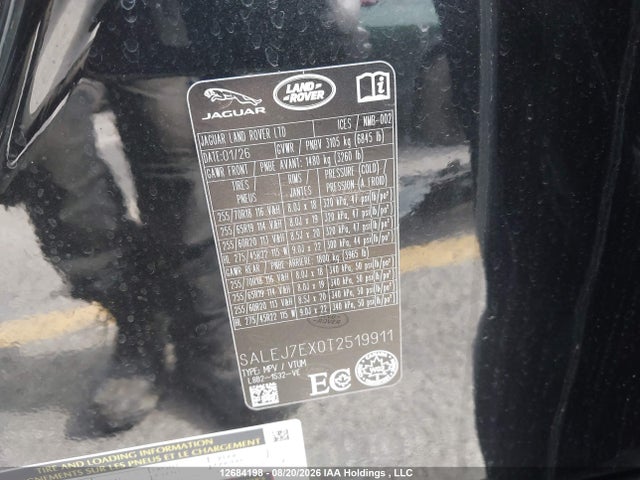 SALEJ7EX0T2519911 Land Rover Defender 110 S