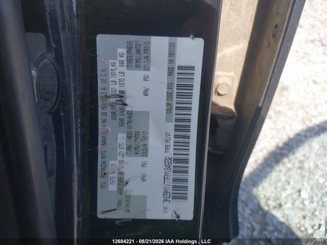 3MZBM1V77FM184932 Mazda Mazda3 Gs