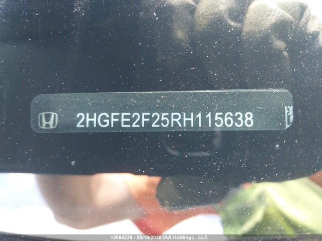 Продажа на аукционе авто 2024 Honda Civic Lx, vin: 2HGFE2F25RH115638, номер лота: 12684239