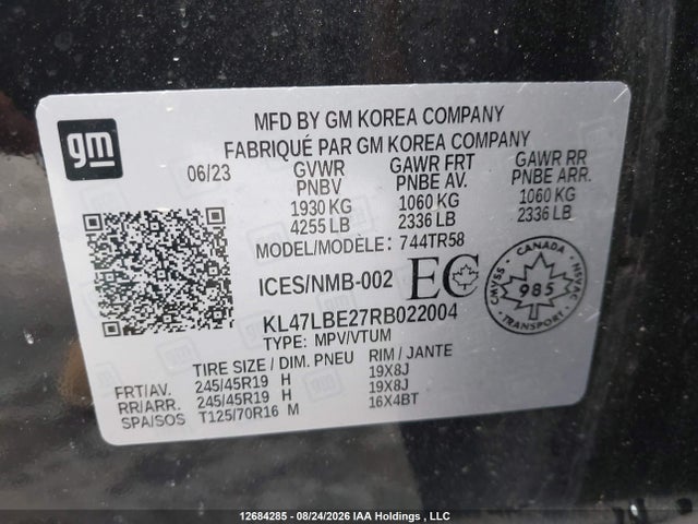 Продажа на аукционе авто 2024 Buick Envista Sport Touring Fwd, vin: KL47LBE27RB022004, номер лота: 12684285