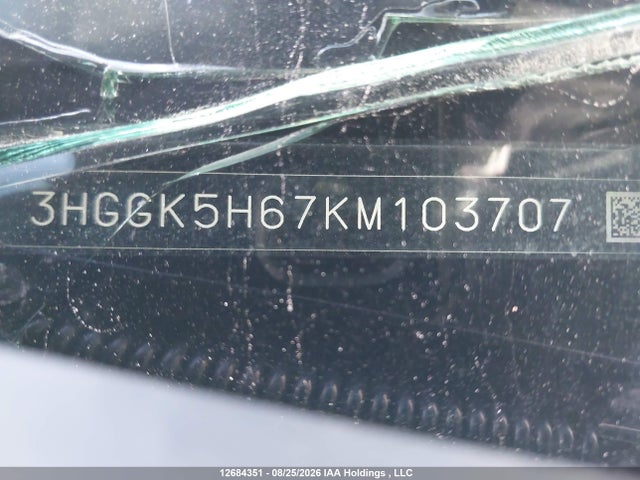 3HGGK5H67KM103707 Honda Fit Sport