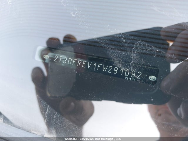 2T3DFREV1FW281092 Toyota Rav4 Limited