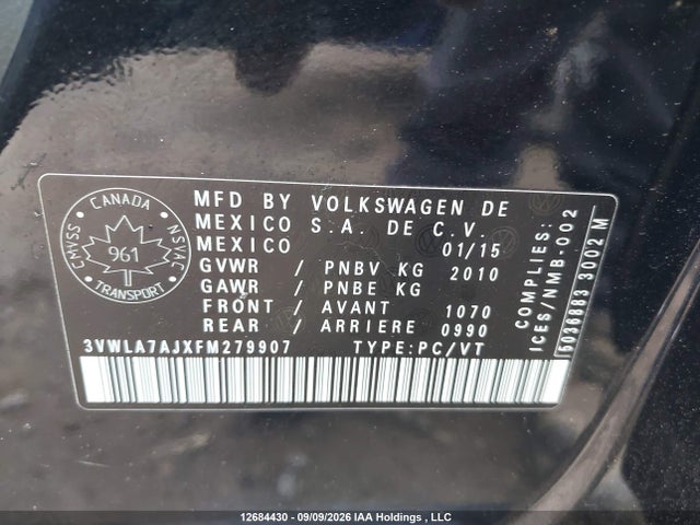 Volkswagen JETTA TDI 2015 3VWLA7AJXFM279907 Image 9