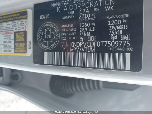 KIA Sportage Ex 2026 KNDPVCDF0T7509775 Image 9