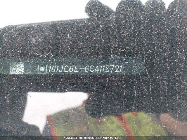 2012 Chevrolet Sonic Lt მანქანა იყიდება აუქციონზე, vin: 1G1JC6EH6C4118721, აუქციონის ნომერი: 12684494