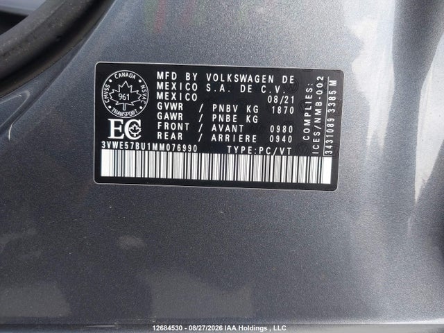 Volkswagen Jetta Highline 2021 3VWE57BU1MM076990 Image 19