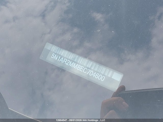Продажа на аукционе авто 2014 Nissan Pathfinder S/sv/sl/platinum, vin: 5N1AR2MM8EC704600, номер лота: 12684547