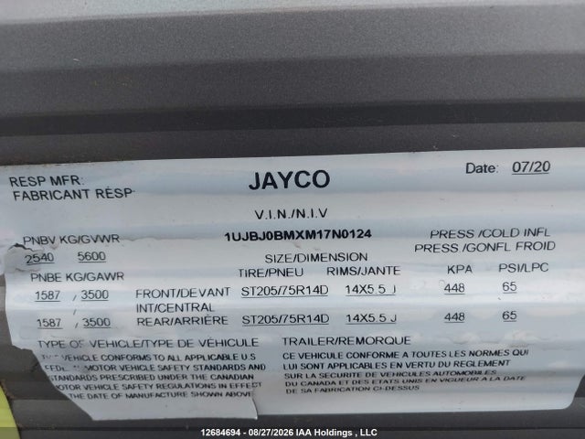 Jayco Jay Flight 2021 1UJBJ0BMXM17N0124 Image 9
