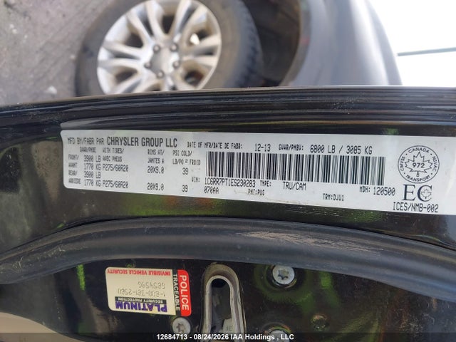 RAM 1500 Longhorn 2014 1C6RR7PT1ES230283 Image 9
