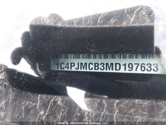 12684729 :رقم المزاد ، 1C4PJMCB3MD197633 vin ، 2021 Jeep Cherokee مزاد بيع
