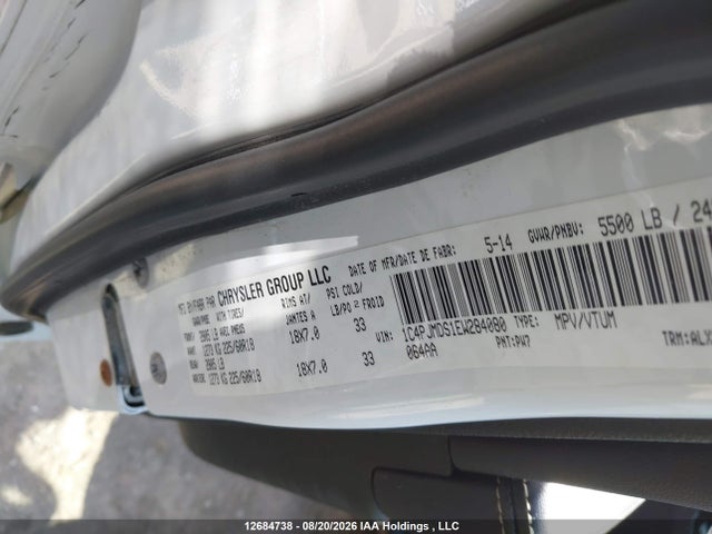 Jeep Cherokee Limited 2014 1C4PJMDS1EW284080 Image 9