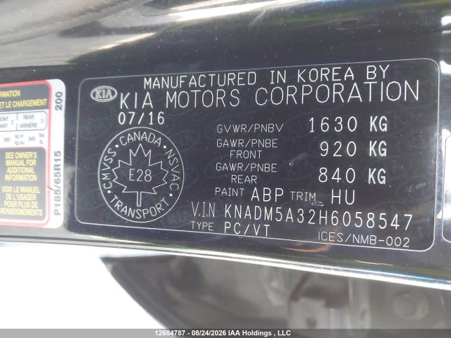 KIA RIO LX 2017 KNADM5A32H6058547 Image 9