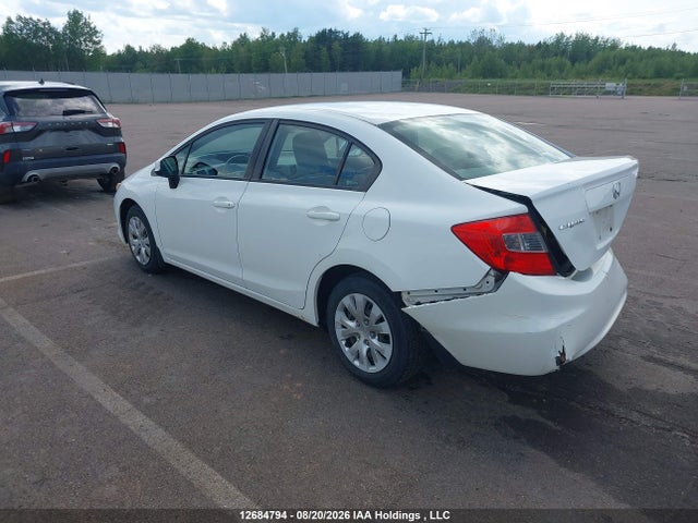 2012 Honda Civic Lx მანქანა იყიდება აუქციონზე, vin: 2HGFB2F4XCH056751, აუქციონის ნომერი: 12684794