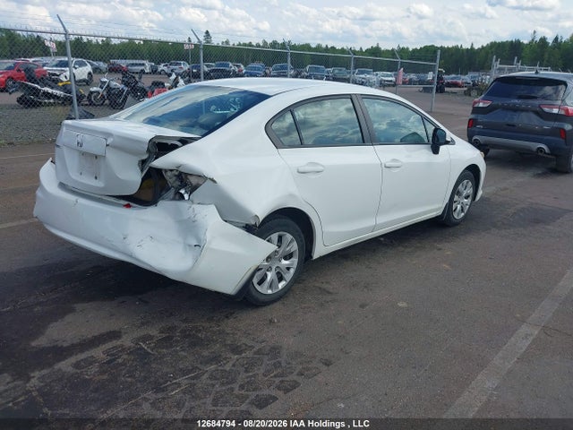 2012 Honda Civic Lx მანქანა იყიდება აუქციონზე, vin: 2HGFB2F4XCH056751, აუქციონის ნომერი: 12684794