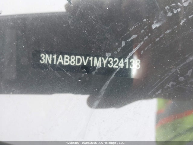 12684809 :رقم المزاد ، 3N1AB8DV1MY324138 vin ، 2021 Nissan Sentra Sr مزاد بيع