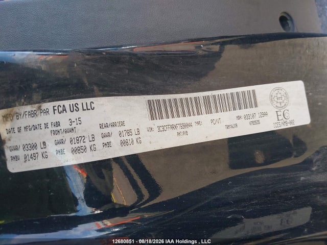 Fiat 500 POP 2015 3C3CFFARXFT690044 Image 9