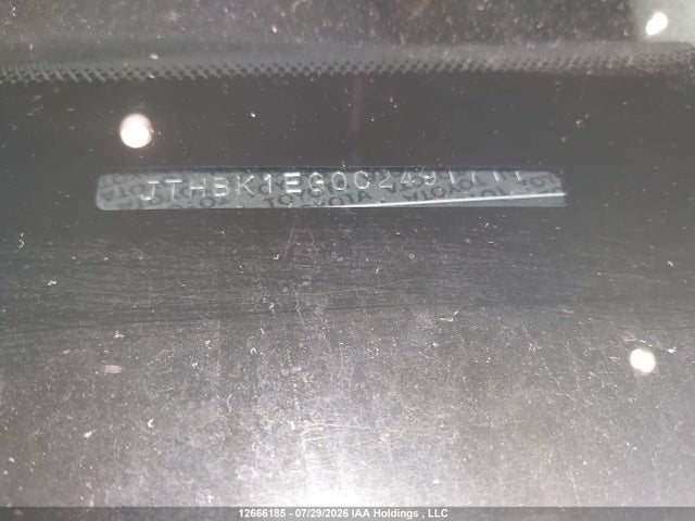 Aukcja sprzedaży 2012 Lexus Es 350 350, vin: JTHBK1EG0C2491711, numer aukcji: 12666185