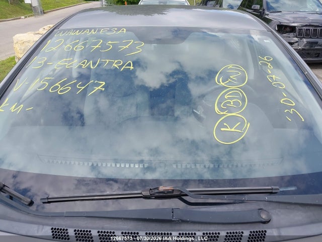 Aukcja sprzedaży 2013 Hyundai Elantra Gl, vin: 5NPDH4AEXDH156647, numer aukcji: 12667573