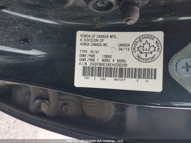 Продажа на аукционе авто 2014 Honda Civic Si Si, vin: 2HGFB6E5XEH200299, номер лота: 12661477
