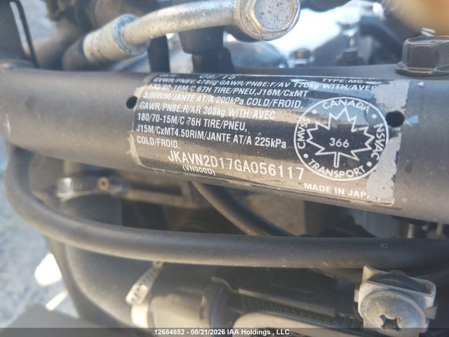Kawasaki Vn900 D 2016 JKAVN2D17GA056117 Image 10