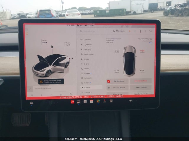 12684871 :رقم المزاد ، 5YJ3E1EA0PF481062 vin ، 2023 Tesla Model 3 Rwd مزاد بيع
