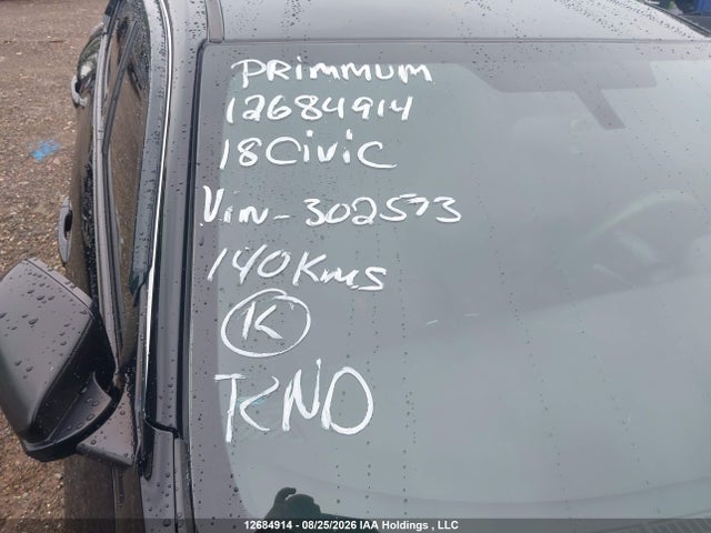 12684914 :رقم المزاد ، SHHFK7H24JU302573 vin ، 2018 Honda Civic Lx مزاد بيع
