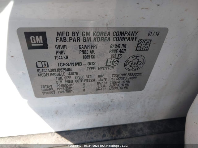 Buick Encore Preferred 2018 KL4CJASB9JB629464 Image 18