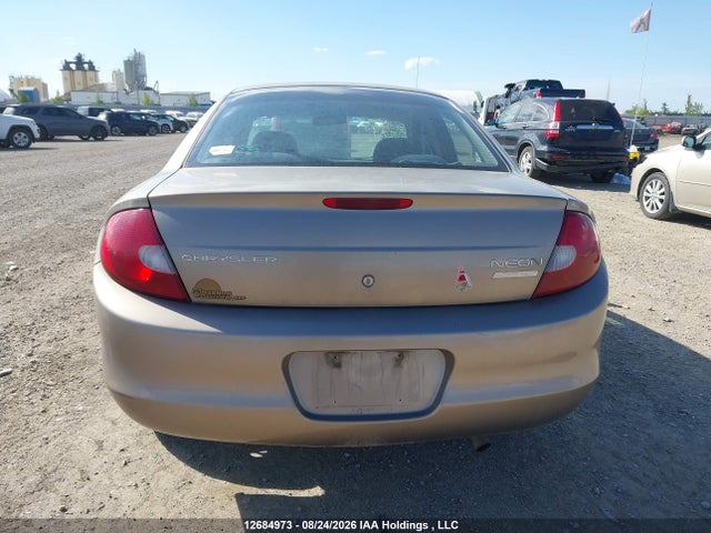 2000 Chrysler Neon Le მანქანა იყიდება აუქციონზე, vin: 1C3ES46C7YD802921, აუქციონის ნომერი: 12684973