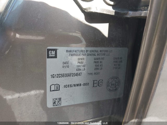 Продажа на аукционе авто 2010 Chevrolet Malibu 1lt, vin: 1G1ZC5E00AF204647, номер лота: 12685006